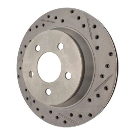 Centric StopTech Select Sport Drilled and Slotted Brake Rotor; Rear Left, StopTech 227.61046L